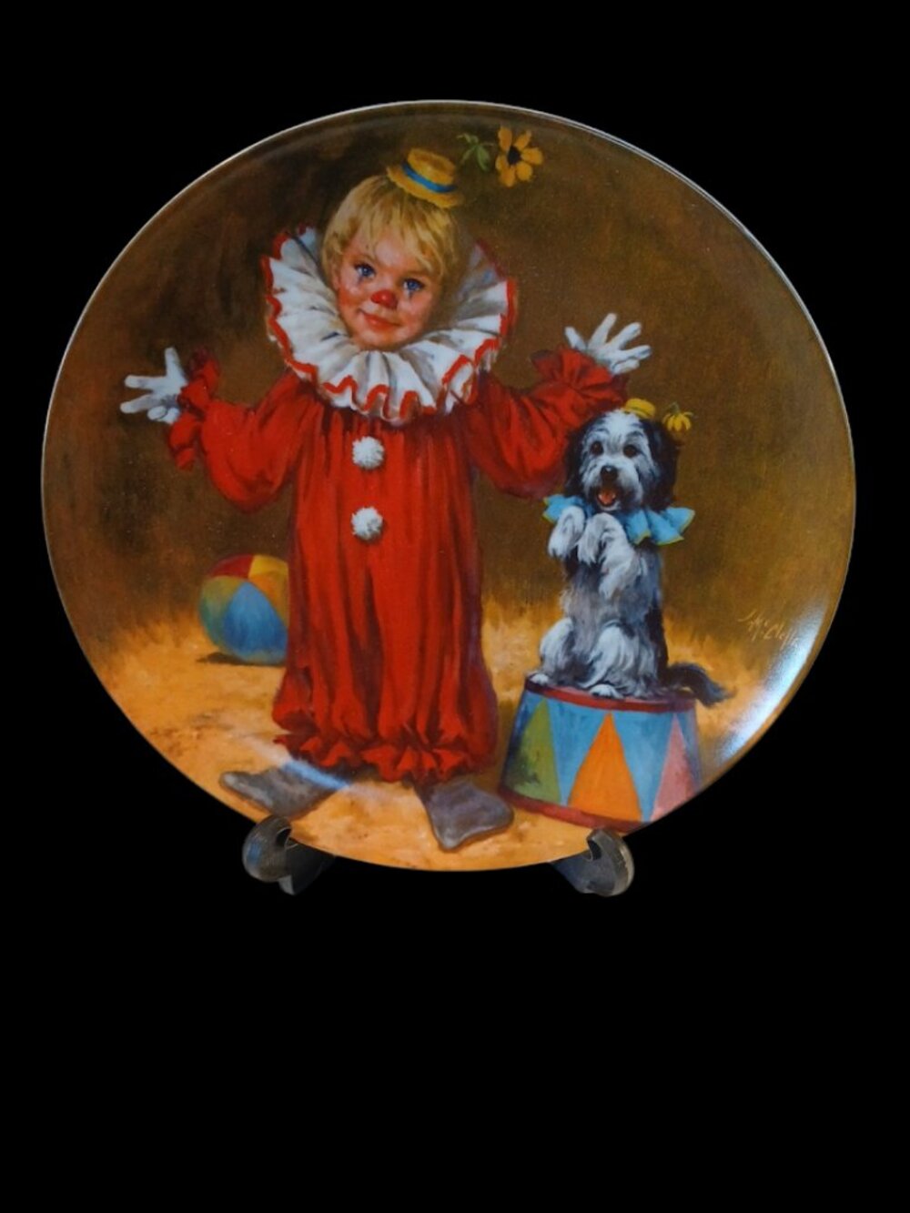 Tommy the clown collector plate